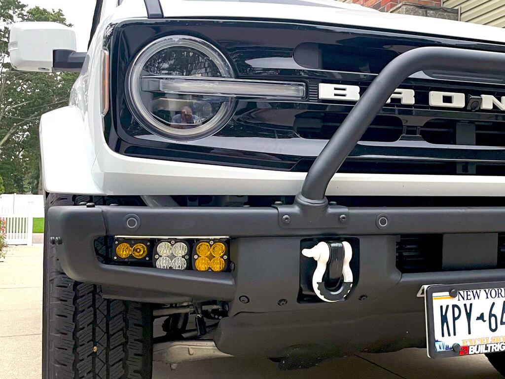 KR Off-Road Triple Fog Light Brackets (2021-2025 Bronco) - 30-2007