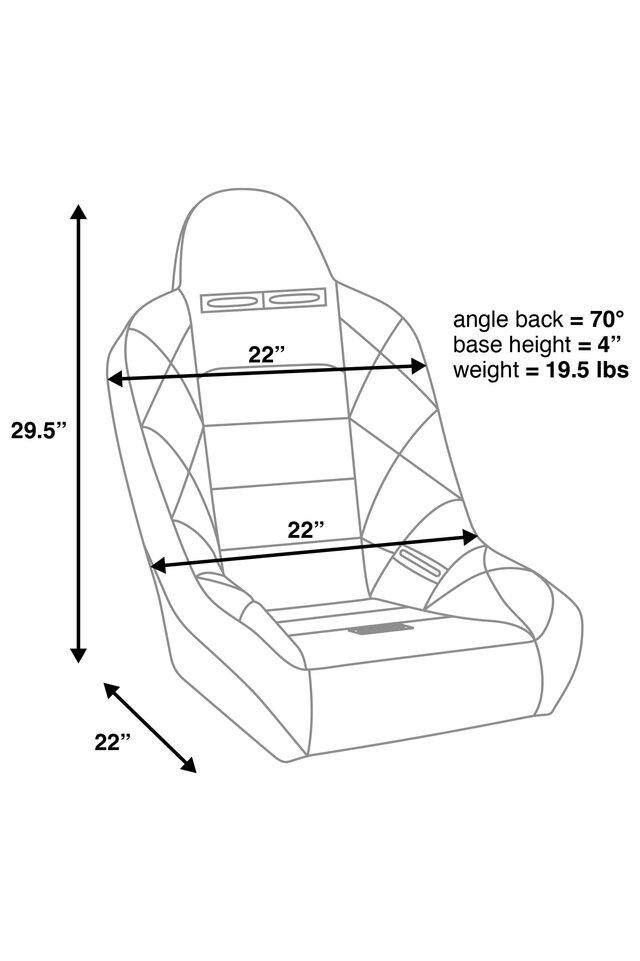 Corbeau Baja JP Fixed Back Suspension Seat (Each)