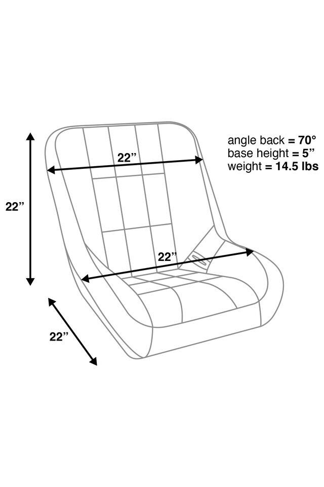 Corbeau Baja Low Back Fixed Back Suspension Seat (Each)