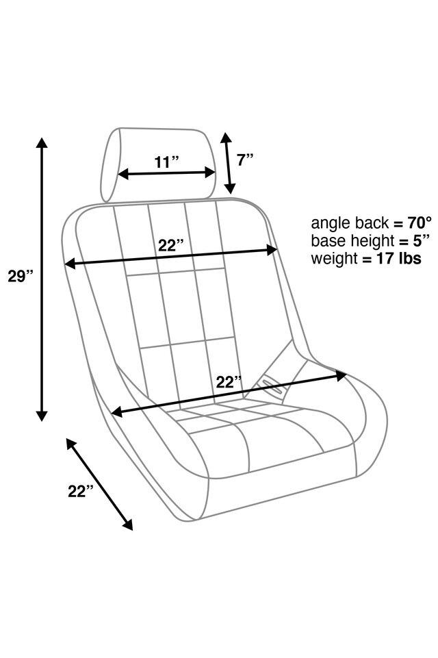Corbeau Baja Low Back Fixed Back Suspension Seat (Each)
