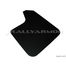 Rally Armor Black Mud Flap/White Logo - MF12-BAS-WH