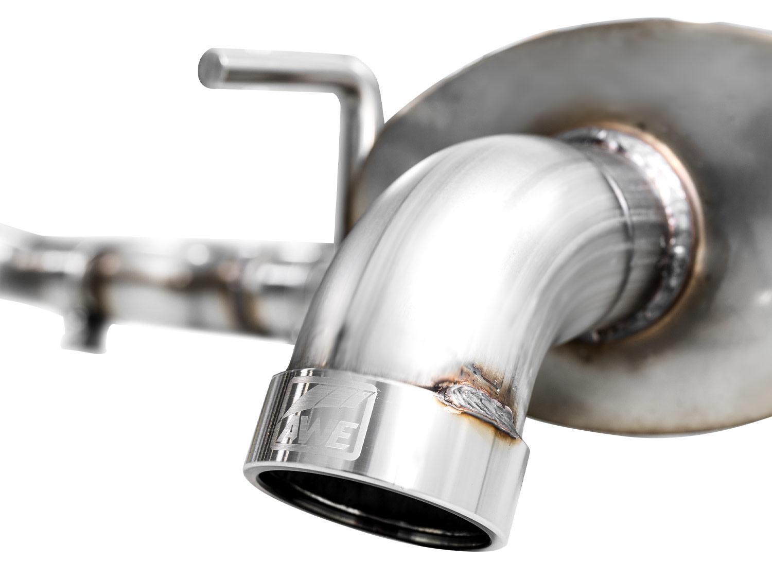 AWE 0FG Exhaust - Dual BashGuards (2020+ Subaru Outback 2.4T) - 3015-38246