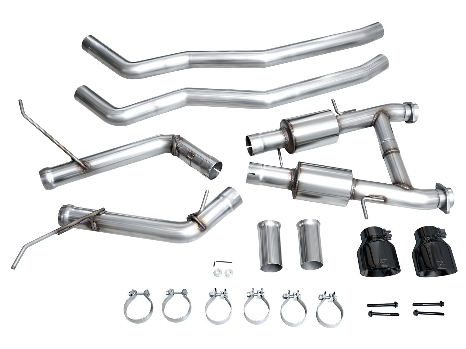 AWE Track Edition Exhaust - Diamond Black Tips (2011-2024 Dodge Durango 5.7L) - 3020-33575