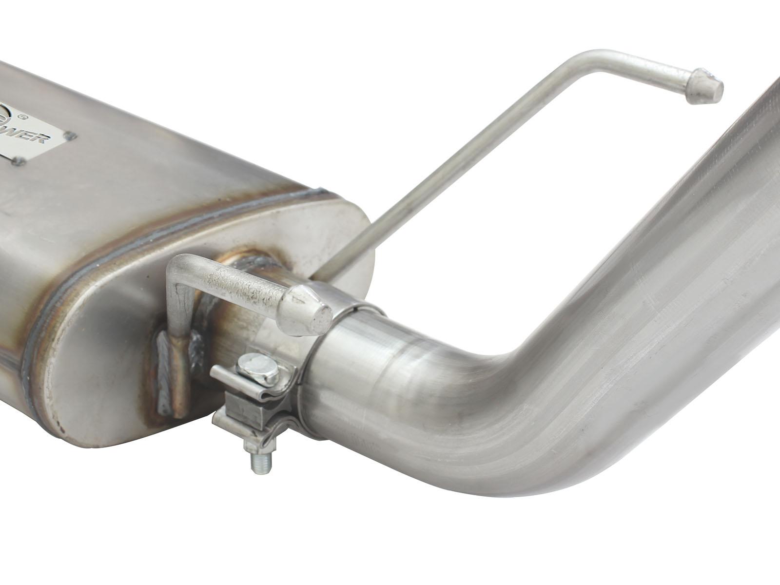 AFE MACH Force-Xp 2-1/2in 409 Stainless Steel Cat-Back Exhaust System w/Black Tip (2013-2015 Tacoma) - 49-46024-B