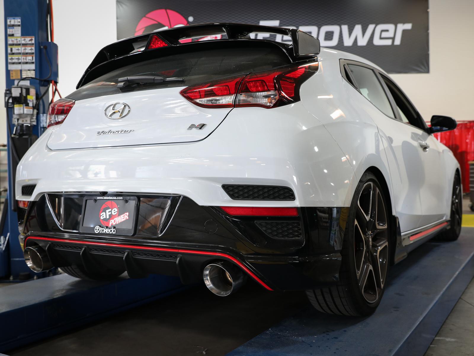 AFE Cat-Back Exhaust System (2019-2020 Hyundai Veloster N L4-2.0L (t)) - 49-37008-P