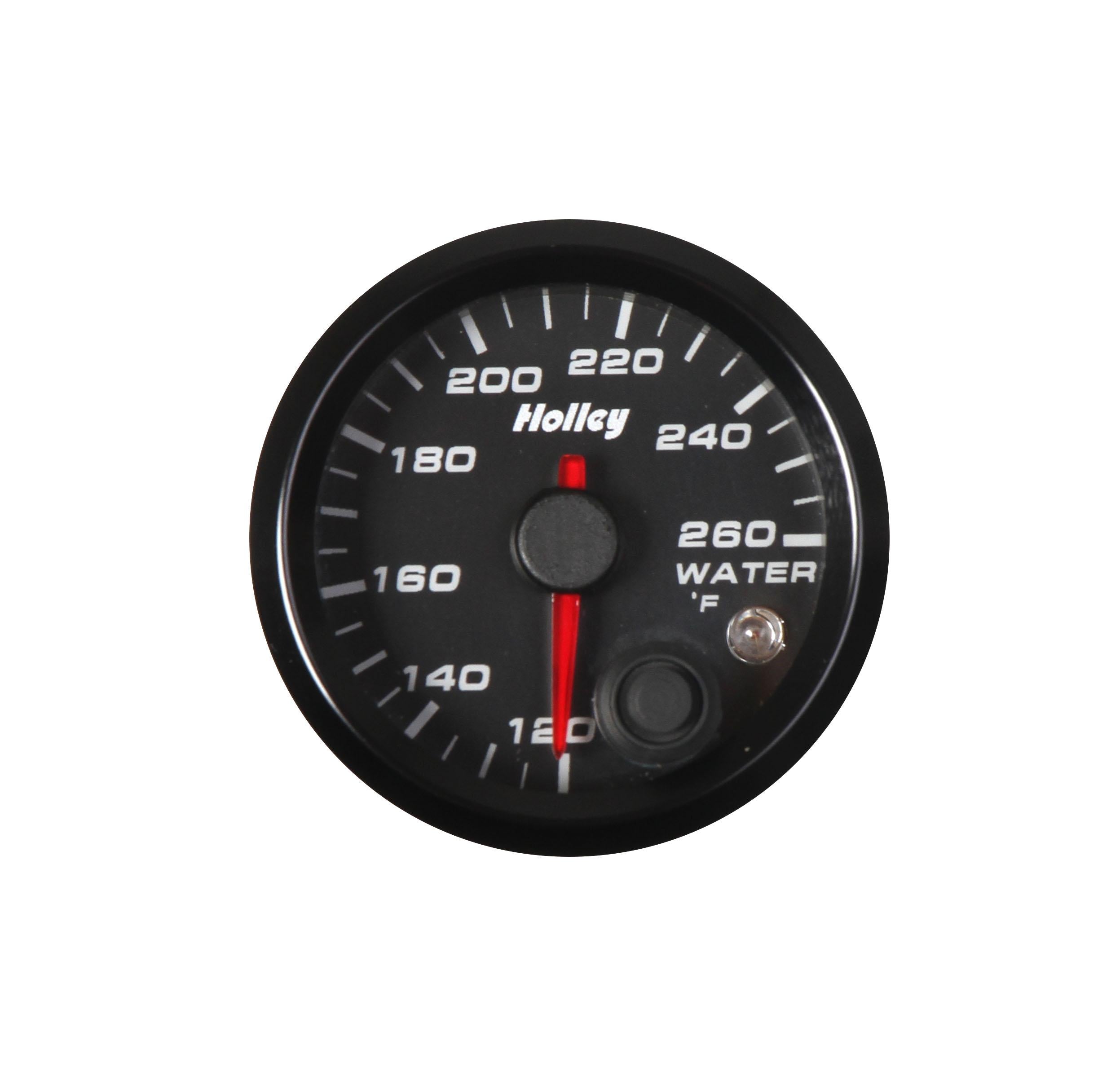 Holley Analog Style Water Temperature Gauge.  - 26-602