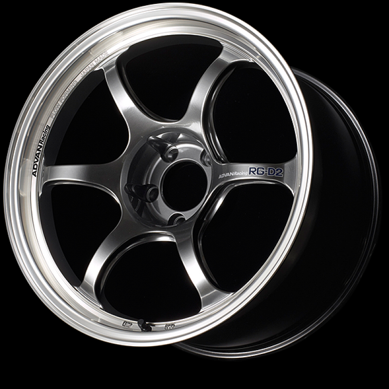 ADVAN RACING RG-D2 17X7.5 +30 4-98 MACHINING & RACING HYPER BLACK - YAT7F30SHB