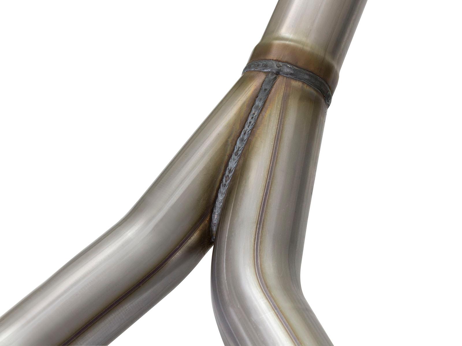 AFE Rebel Series 2-1/2 IN 409 Stainless Steel Cat-Back Exhaust System w/Black Tip - 49-48056-B