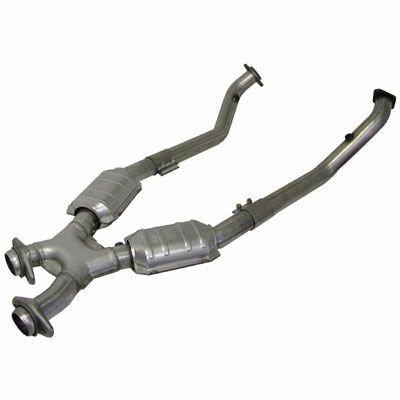BBK 2.5 Full X-Pipe W/Converters (1986-1993 Mustang 5.0L) - 1662