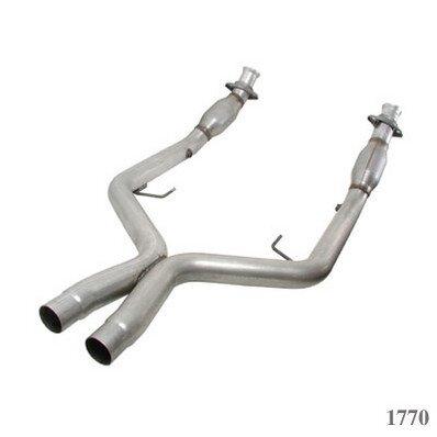 BBK 2-3/4 Full X-Pipe W/Converters (2005-2010 Mustang GT) - 1770