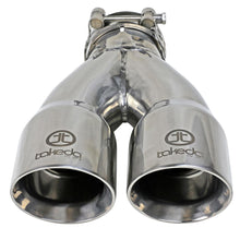 AFE Takeda 304 Stainless Steel Clamp-on Exhaust Tip Polished (2-1/2 IN Inlet x 3 IN Dual Outlet x 9-1/2 IN L) - 49T25364-P10
