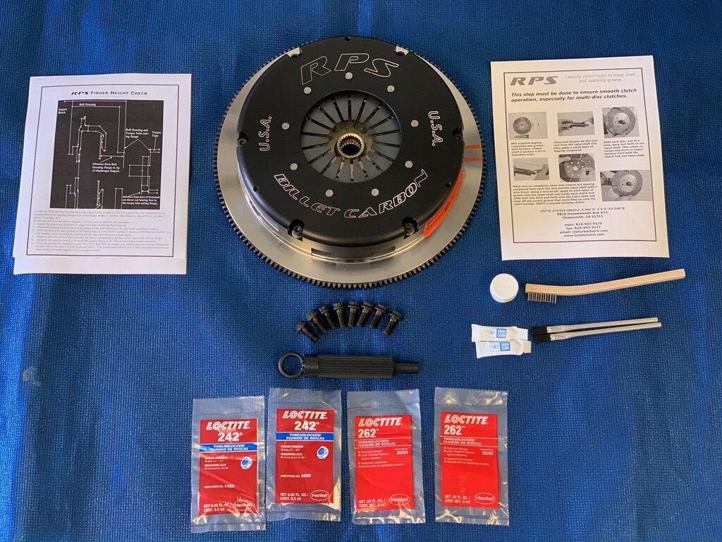 RPS Billet Carbon Tremec Magnum XL Conversion Triple Disc Clutch Kit - 8 bolt, 26 spline