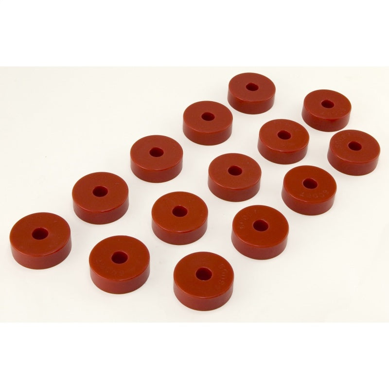 Rugged Ridge Body Mount Kit Red 14 Pieces 1955-73 Cj By Rugged Ridge - 18351.01