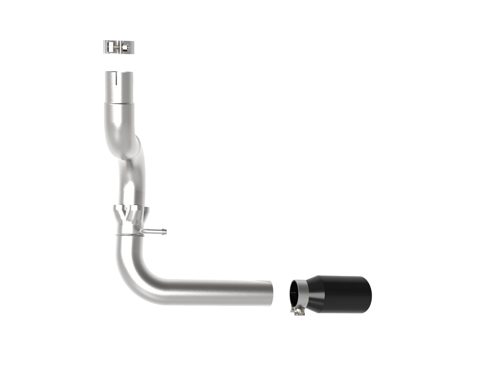 AFE Large Bore-HD 3 IN 304 Stainless Steel DPF-Back Exhaust System w/Black Tip (Jeep Wrangler (JL) 2020 V6-3.0L (td)) - 49-38092-B