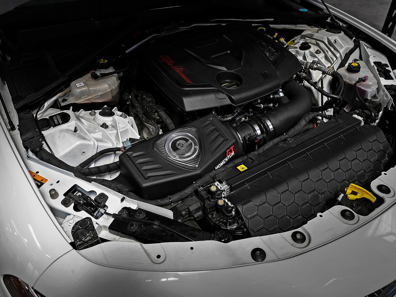 AFE Momentum GT Cold Air Intake System w/ Pro DRY S Media (2017-2021 Stelvio, Giulia) - 51-76902-1
