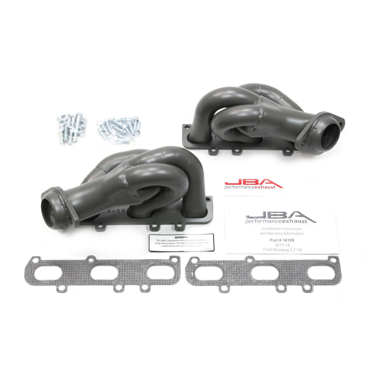 JBA 2011-2017 Mustang 3.7L V6 CARB Legal Shorty Headers (Titanium Ceramic)