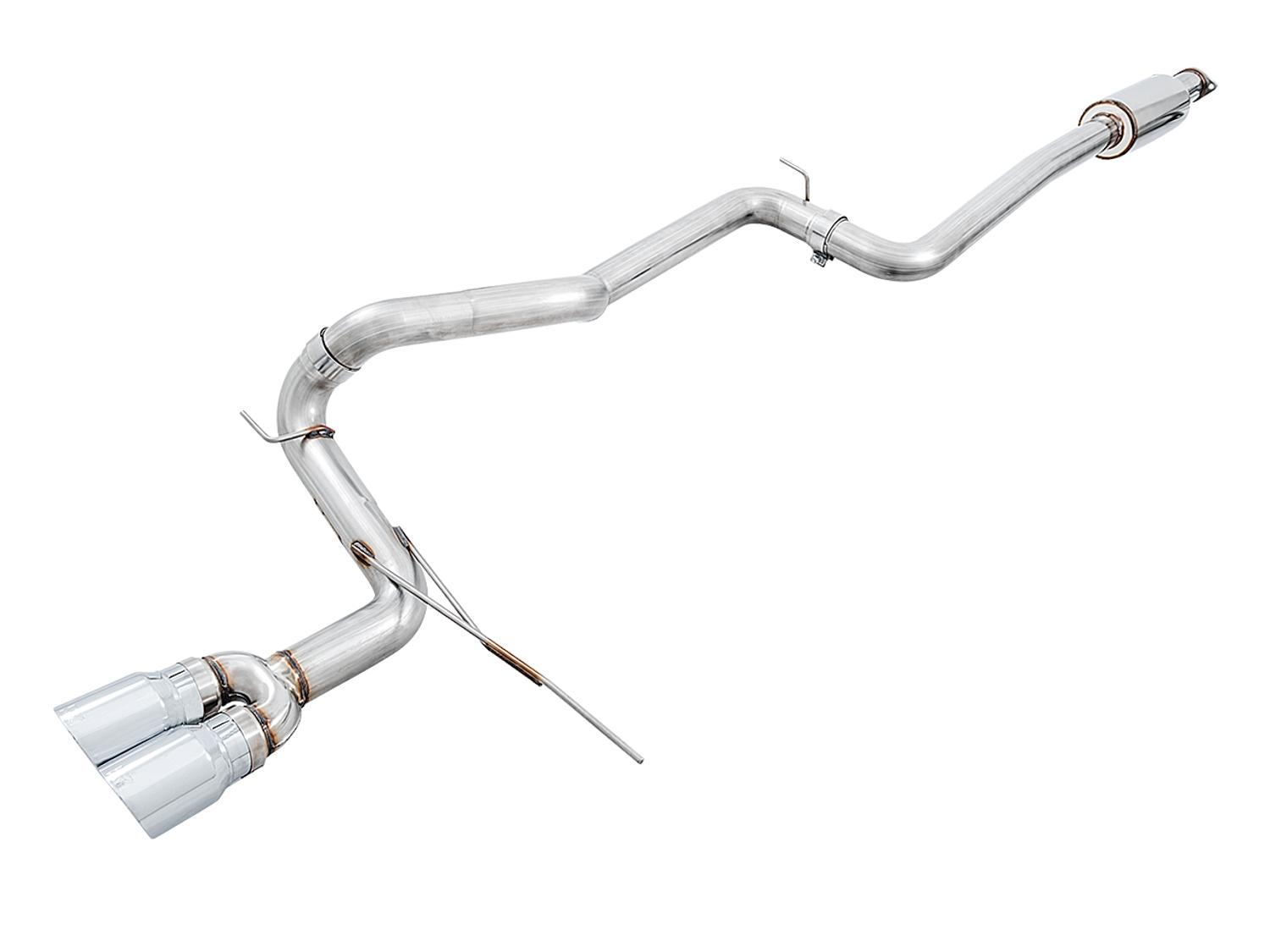 AWE 3020-32034 2013-2018 Focus ST Track Edition Catback Exhaust with Chrome Silver Tips