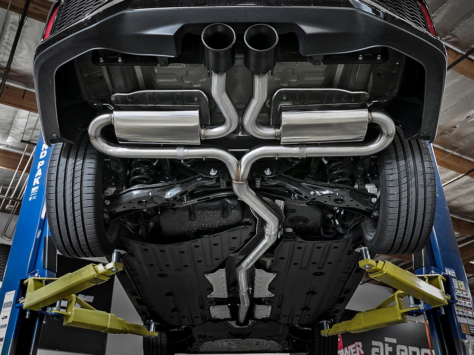 AFE Cat-Back Exhaust System (2017-2019 Honda Civic Si L4-1.5L (t)) - 49-36621-B