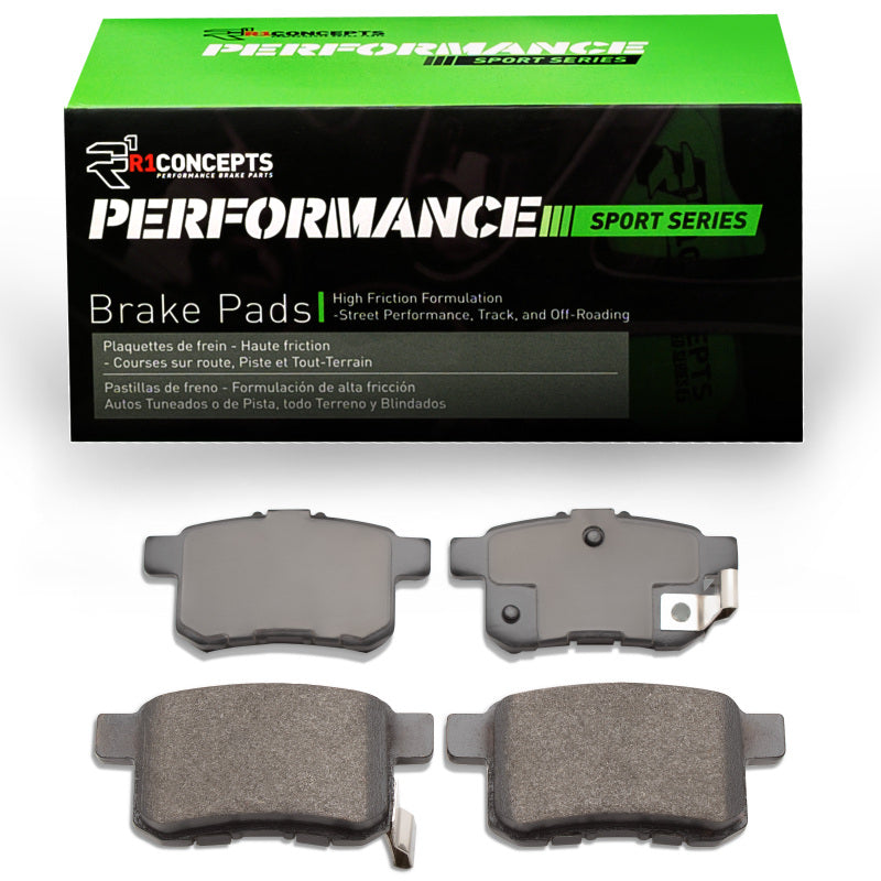 R1 08-17 Honda Accord Coupe Rear Performance Sport Brake Pads