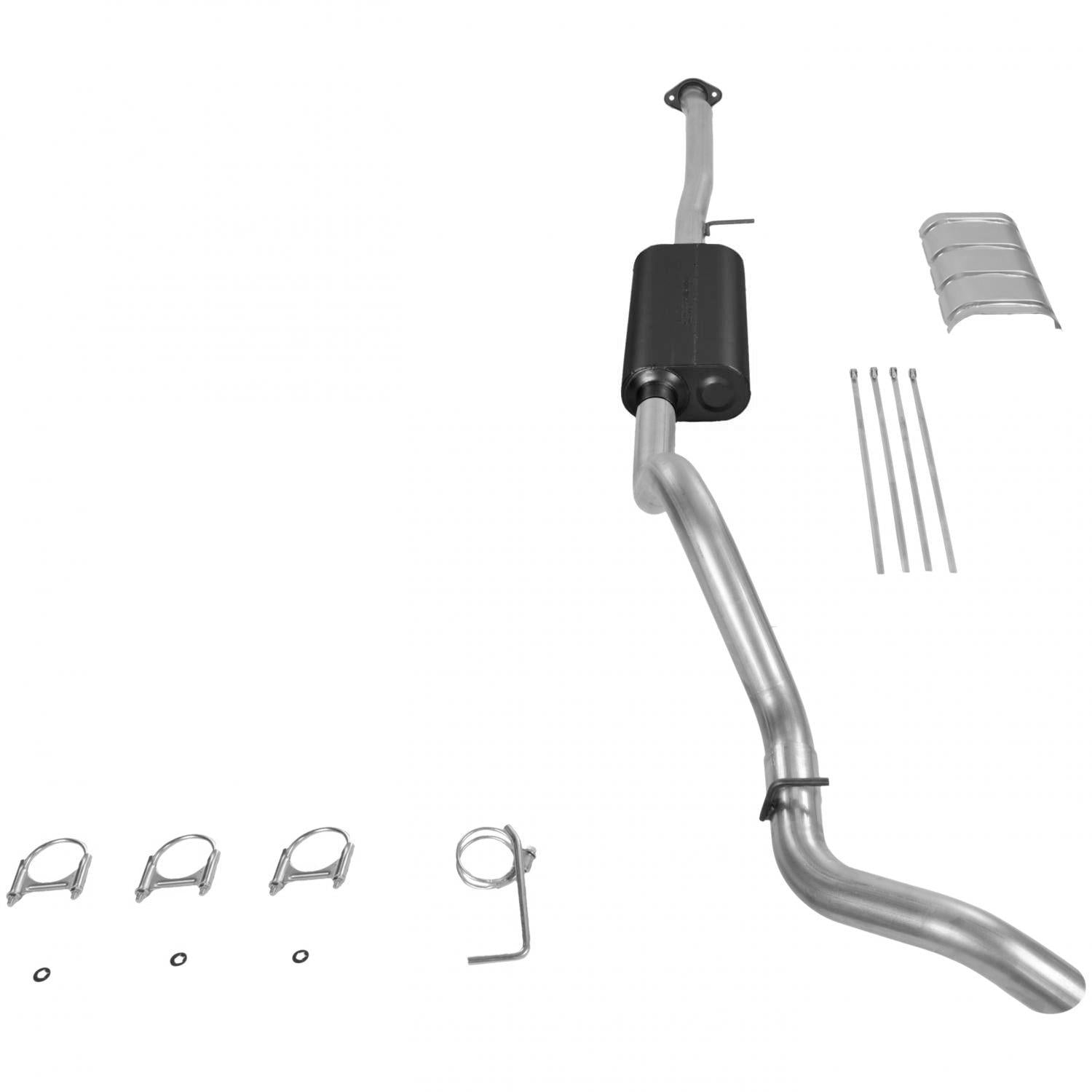 Flowmaster Cat-back System - Single Side Exit - Force II - Mild Sound