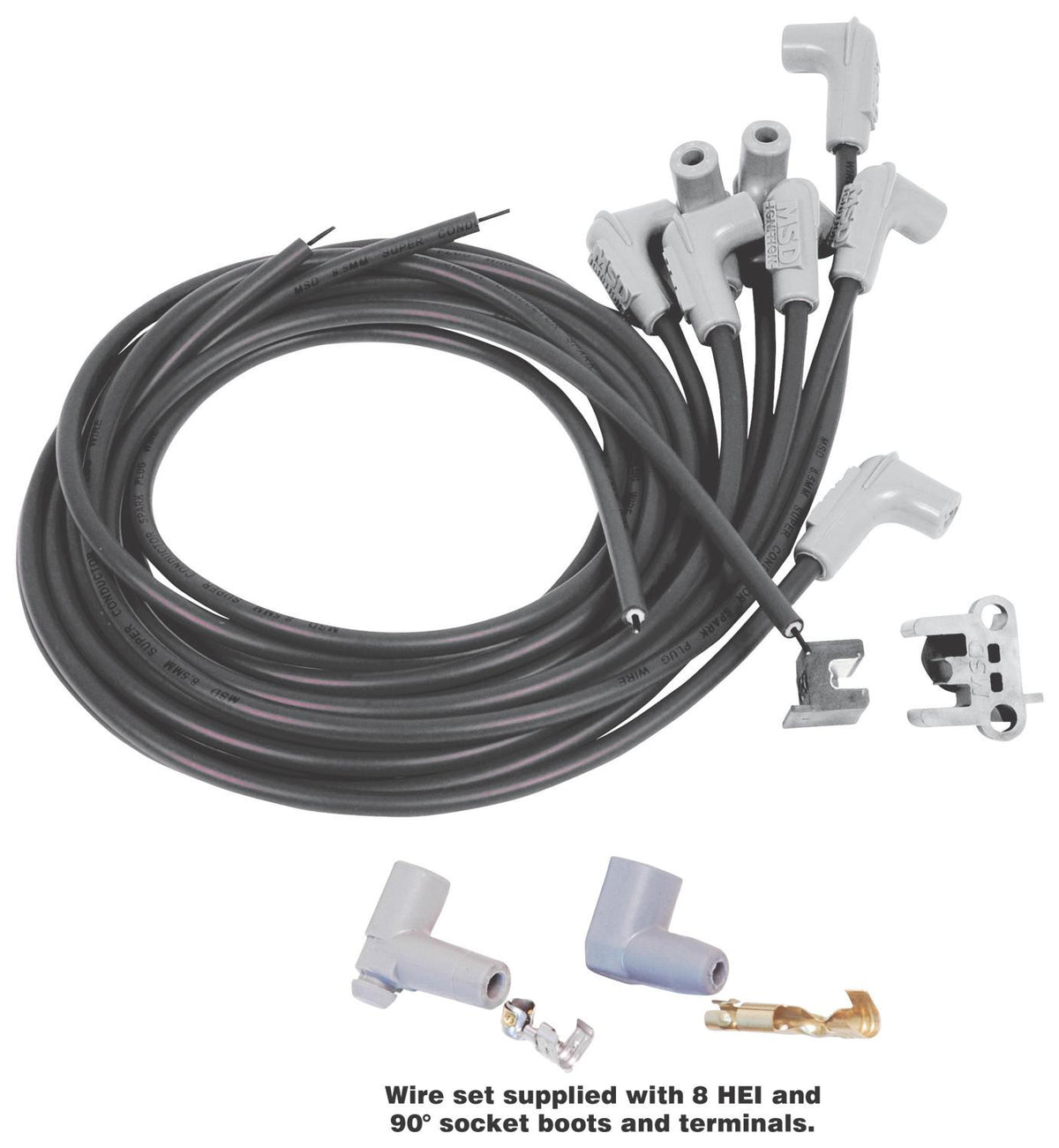 Msd 32143 Wire Set, Black Super Conductor, Lt1 Camaro, '93-'96