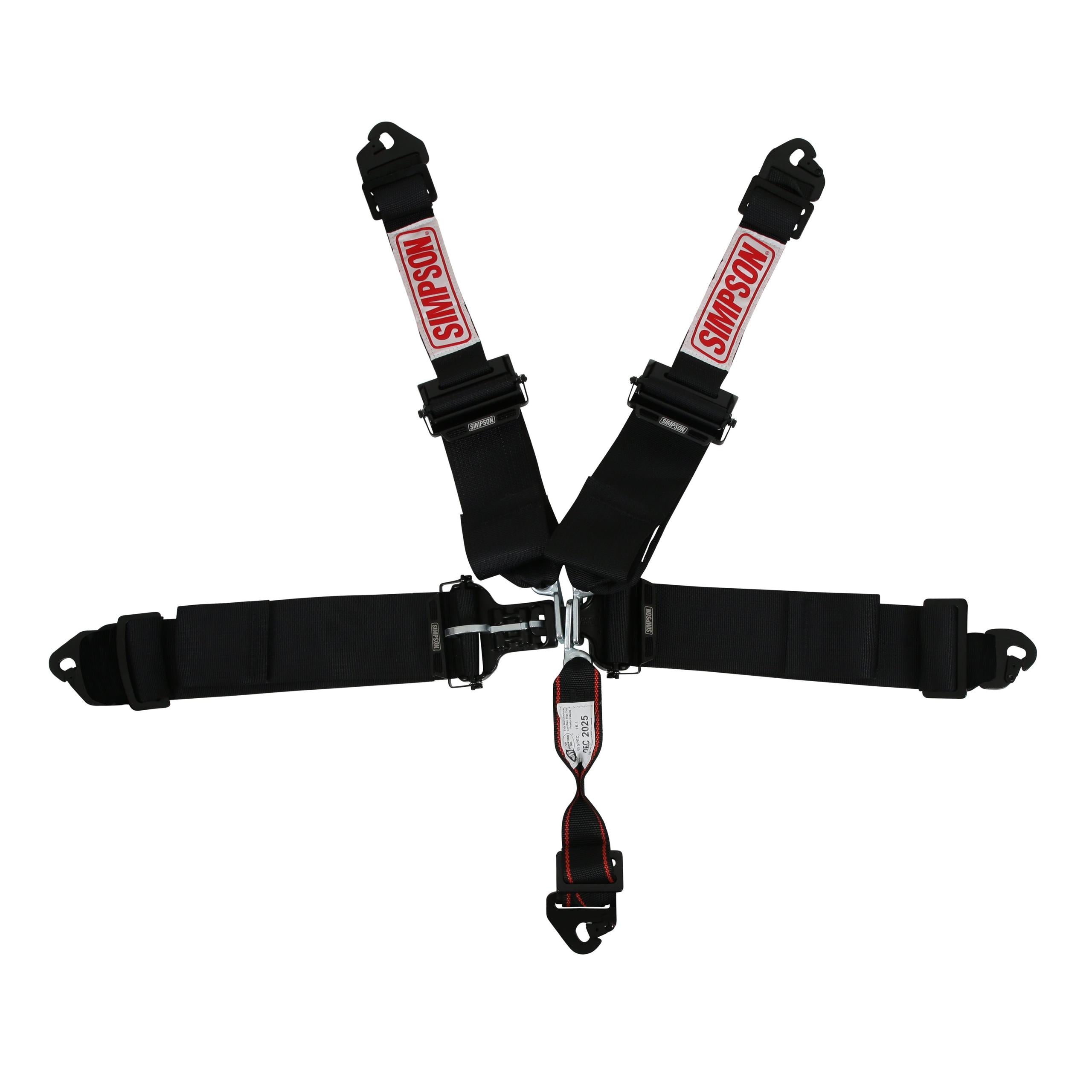 Simpson Racing Latch & Link Harness 3" Double Pull down 3-2 Shoulder SFI 16.1 - 132LD5WC