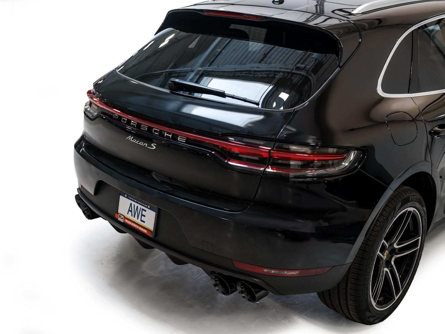 AWE Touring Edition Exhaust for '19-'21 Porsche Macan 3.0T/2.9TT - Diamond Black - 3015-43951