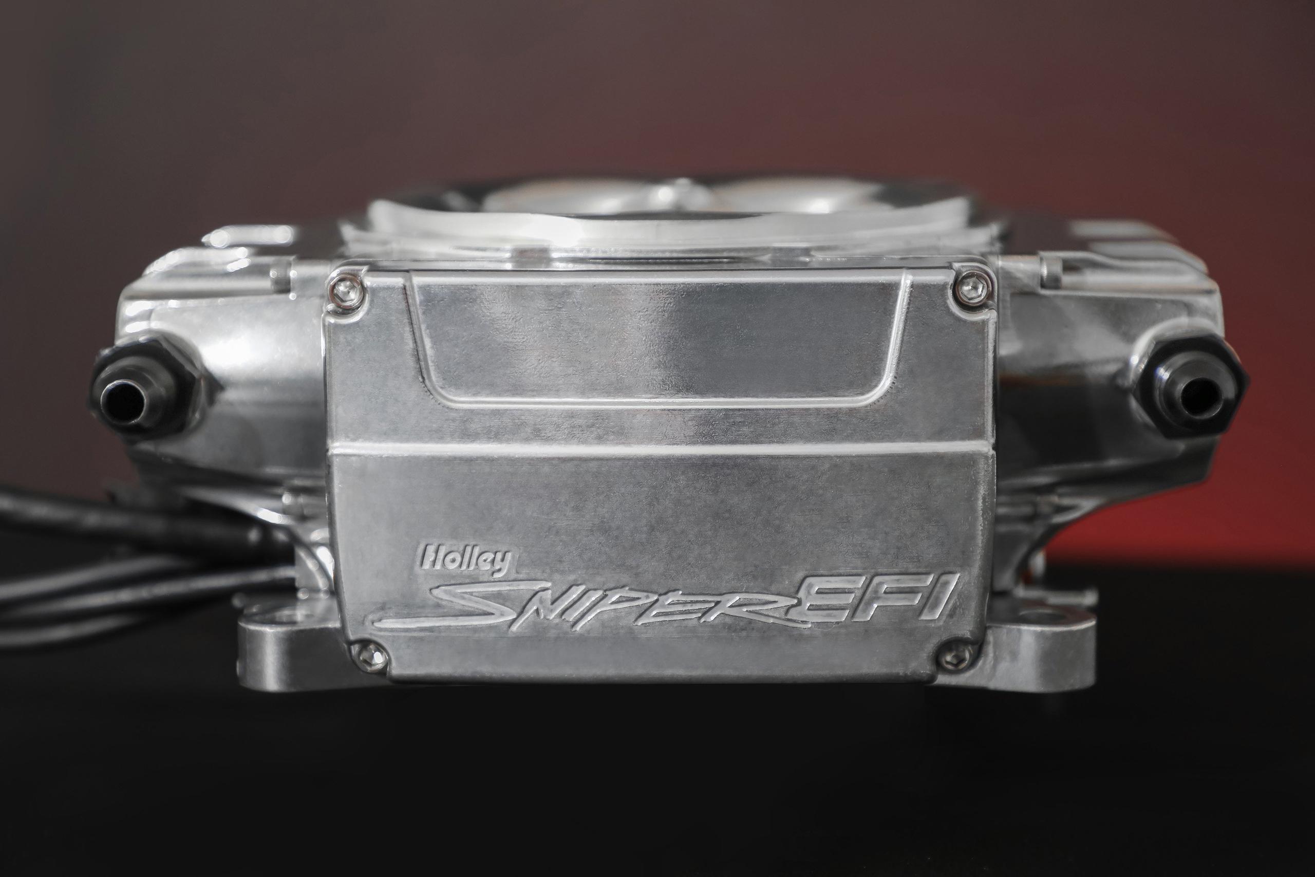 Holley Sniper 2 EFI - Shiny (1952-1996 Apollo, Gordon-Keeble, Omega, Checker, Excalibur, Shelby, Chrysler, Dodge, Jeep, Plymouth, Packard, Nash, DeSoto, Buick, Allard, AC, Cadillac, Stutz, Chevrolet, GMC, TVR, Cunningham, Griffith, Kurtis, Facel Vega, Bri