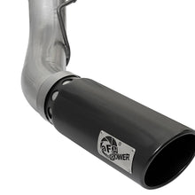 AFE Large Bore-HD 5 IN 409 Stainless Steel DPF-Back Exhaust System w/Black Tip (2017-2021 F-250 Super Duty, F-350 Super Duty) - 49-43090-B