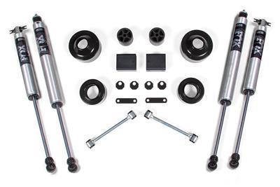 BDS Suspension 2 Inch Lift Kit Coil Spacer Jeep Wrangler JK 07-11 2-Door Fox 2.0 Performance Shocks (2007-2011 Wrangler) - BDS1401FS