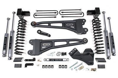 BDS Suspension 4 Inch Lift Kit w/ Radius Arm Ford F250/F350 Super Duty 17-19 4WD Diesel 5 Inch block 2 Leaf Main NX2 Nitro Shocks (2017-2019 F-250 Super Duty) - BDS1520H