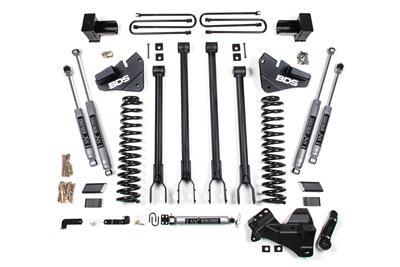 BDS Suspension 4 Inch Lift Kit w/ 4-Link Ford F350 Super Duty DRW 17-19 4WD Diesel NX2 Nitro Shocks (2017-2019 F-350 Super Duty) - BDS1577H