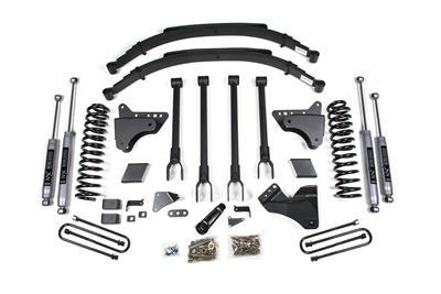 BDS Suspension 6 Inch Lift Kit w/ 4-Link Ford F250/F350 Super Duty 05-07 4WD Gas Leaf Springs NX2 Nitro (2005-2007 F-250 Super Duty, F-350 Super Duty) - BDS342H