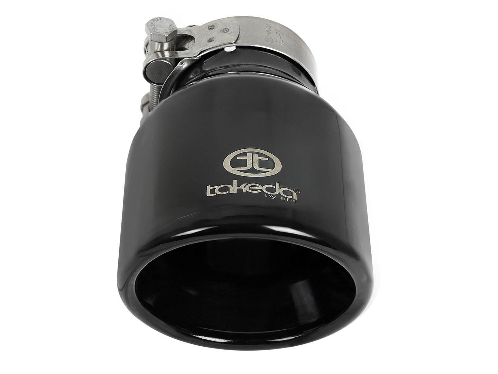 AFE Takeda 304 Stainless Steel Clamp-on Exhaust Tip Black - 49T25404-B061