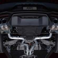 AWE SwitchPath Catback Exhaust - Quad Chrome Silver Tips (2024-2026 Mustang GT) - 3025-42650
