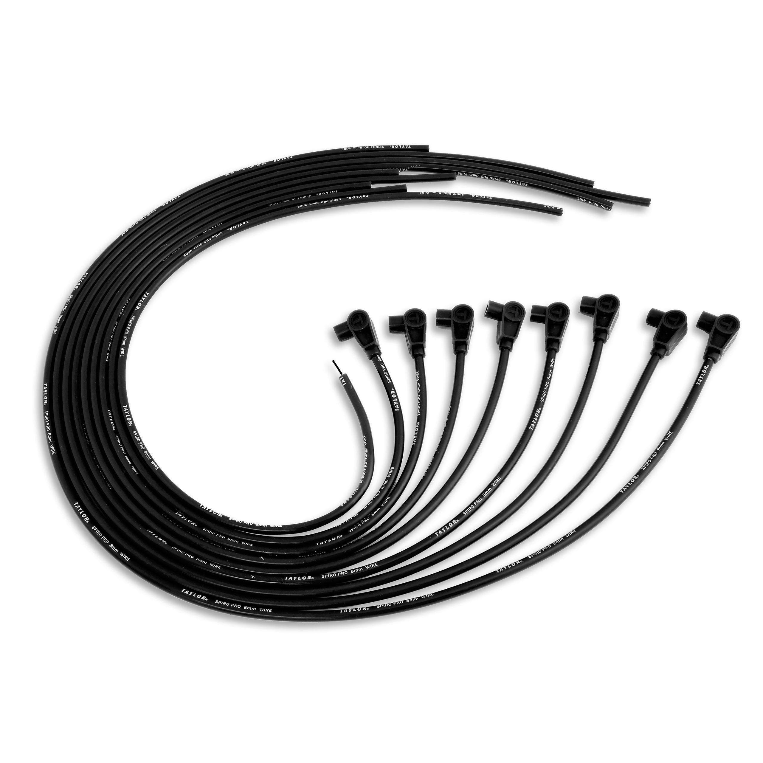 TAYLOR CABLE 8mm Spiro-Pro univ 8cyl 90 black - 73051