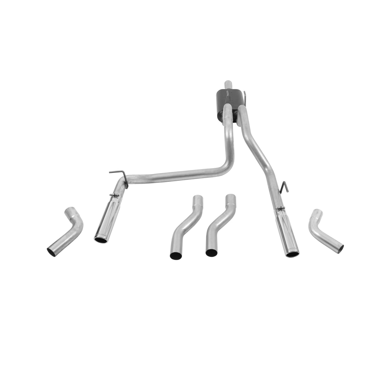 Flowmaster Cat-back System - Dual Rear/Side Exit - American Thunder - Mild/Moderate Sound