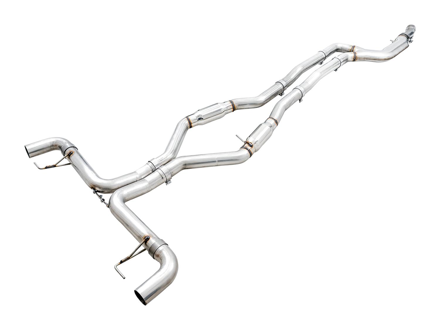 AWE Track Edition Exhaust for G20 M340i - OE Tips (2019+ 3 Series) - 3020-11032
