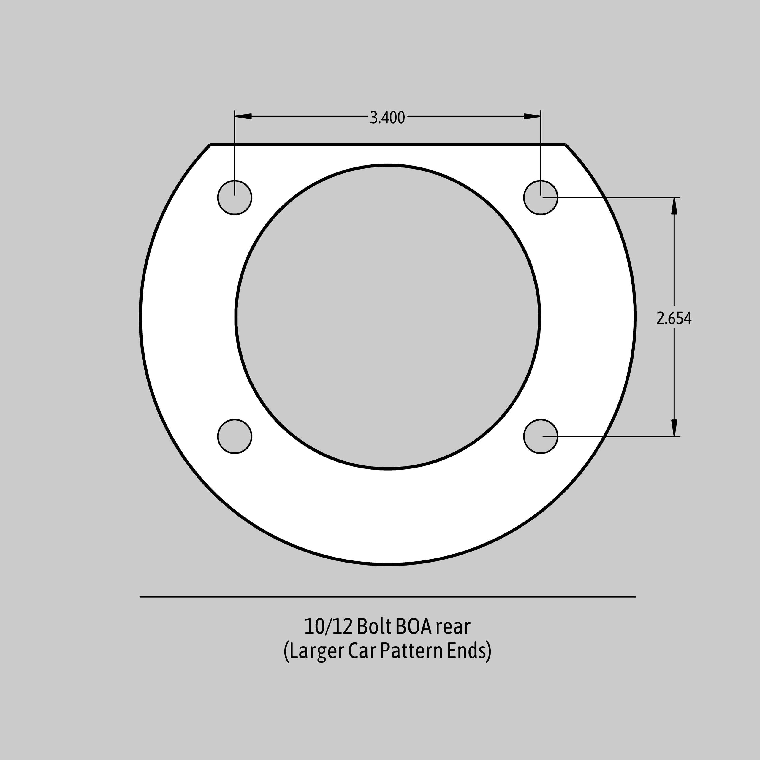 Baer 12" SS4 Rear Brake Kit, Grabber Blue, SDZ (1955-1957 One-Fifty Series, Two-Ten Series, Bel Air) - 4302406GB