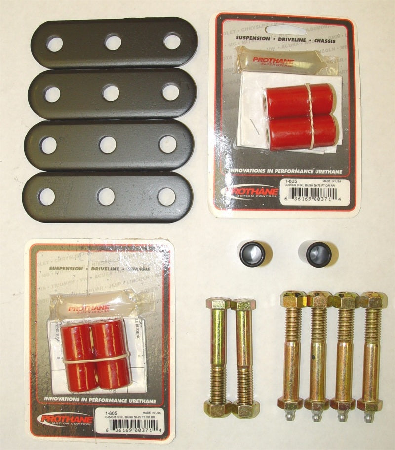 Rugged Ridge Suspension Leaf Spring Shackle Kit Hd Greaseable; 55-75 Jeep Cj - 18265.04