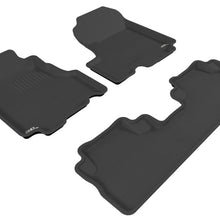 3D MAXpider 2007-2011 Honda CR-V Kagu 1st & 2nd Row Floormats - Black