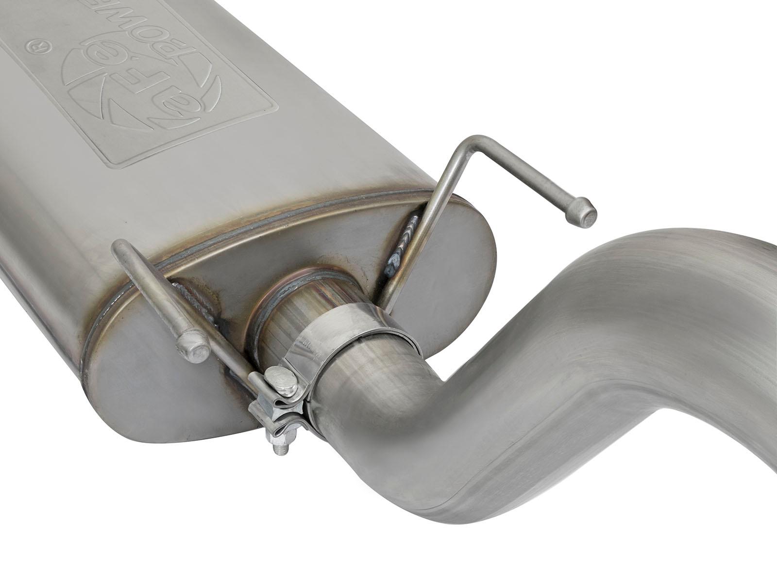 AFE MACH Force-Xp 3 IN 409 Stainless Steel Cat-Back Exhaust System w/Black Tip (2016-2021 Tacoma) - 49-46026-B