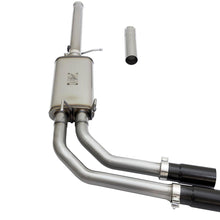AFE Rebel Series 3 IN to 2-1/2 IN 409 Stainless Steel Cat-Back Exhaust w/Black Tip - 49-44062-B