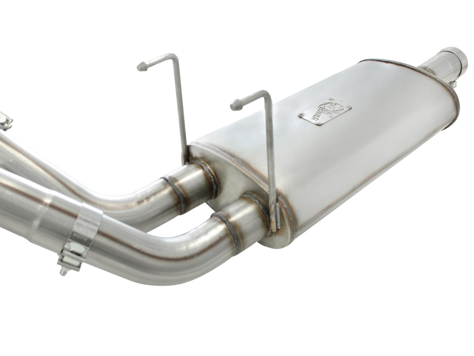 AFE Mach Force-Xp 3 IN Cat-Back Exhaust System with Dual Rear Exit Polished Tip (2009-2019 1500, 1500 Classic, Ram 1500) - 49-42013-P