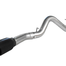 AFE Large Bore-HD 5 IN 409 Stainless Steel DPF-Back Exhaust System w/Black Tip (2011-2016 Silverado 2500 HD, Silverado 3500 HD, Sierra 2500 HD, Sierra 3500 HD) - 49-44041-B