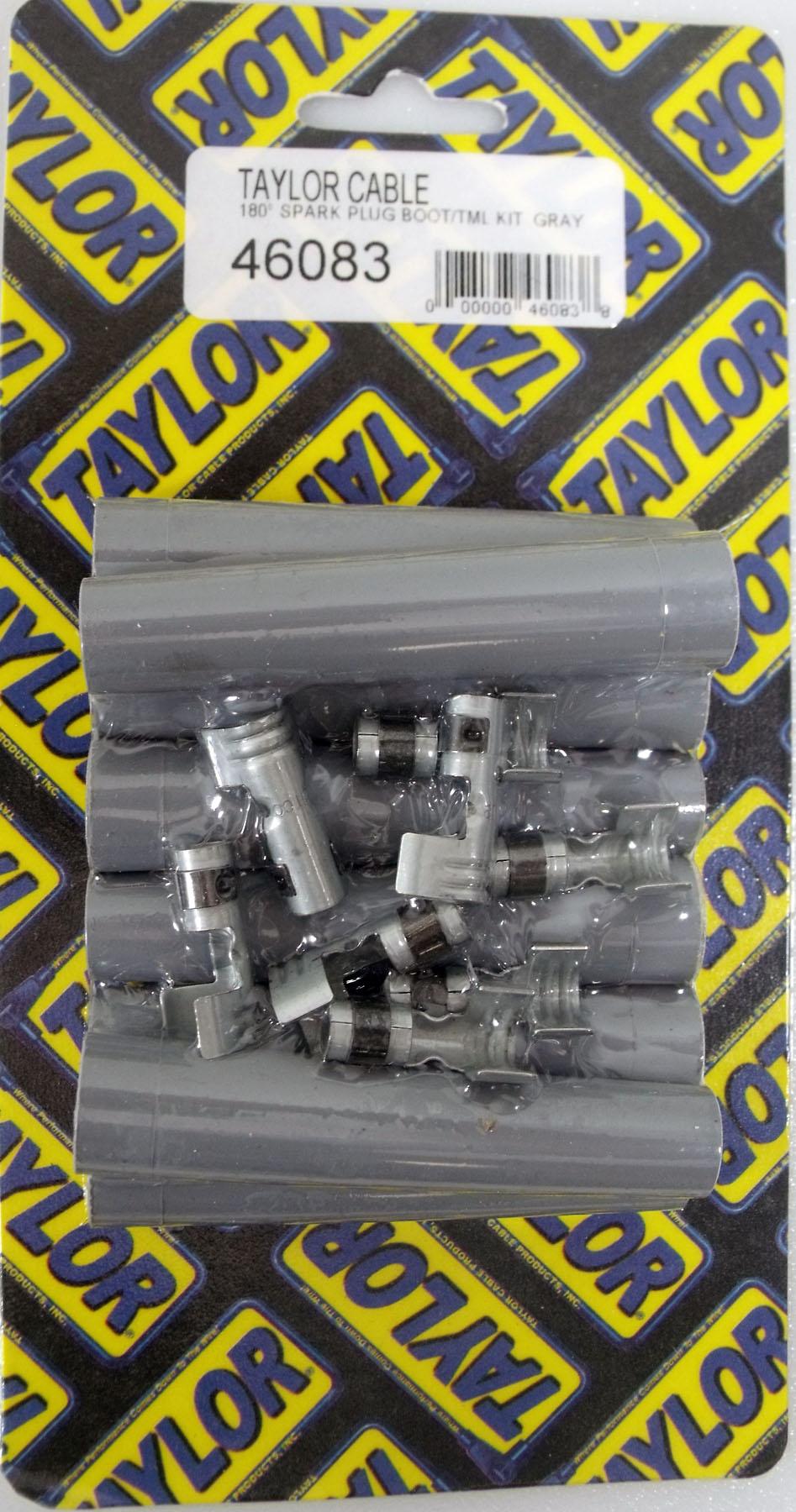 TAYLOR CABLE Spark Plug Boot/Terminal Kit gray 180 deg  - 46083