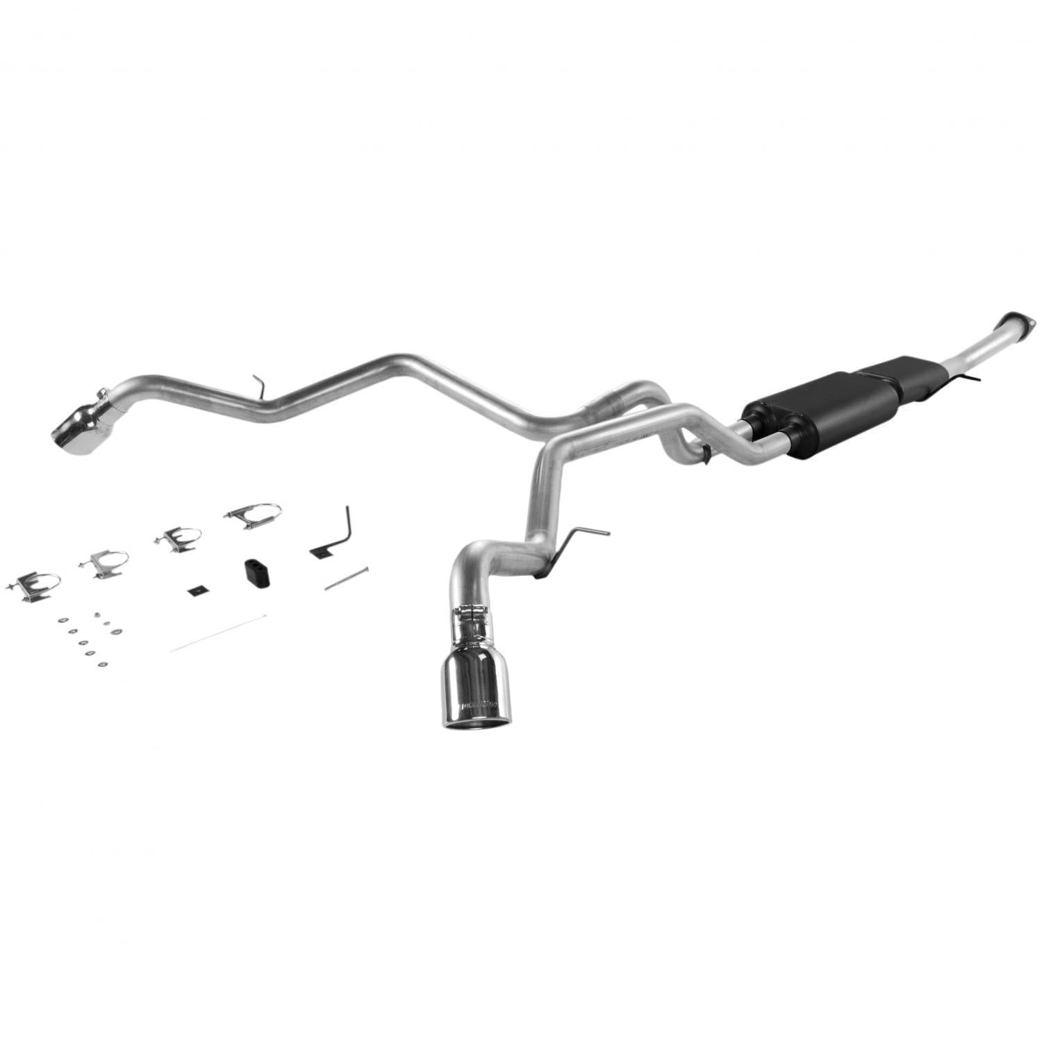 Flowmaster Cat-back System - Dual Side Exit - American Thunder - Moderate Sound