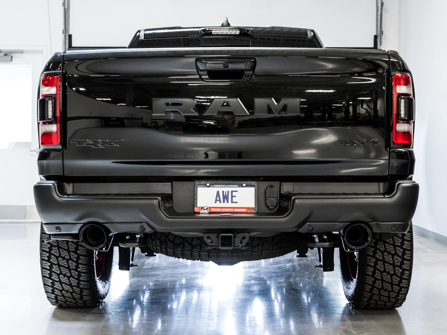 AWE 0FG Catback Exhaust for RAM TRX - Diamond Black Tips - 3015-33005
