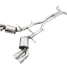 AWE Tuning 16-19 Chevy Camaro SS Non-Res Cat-Back Exhaust -Touring Edition (Quad Chrome Silver Tips) - 3020-42068