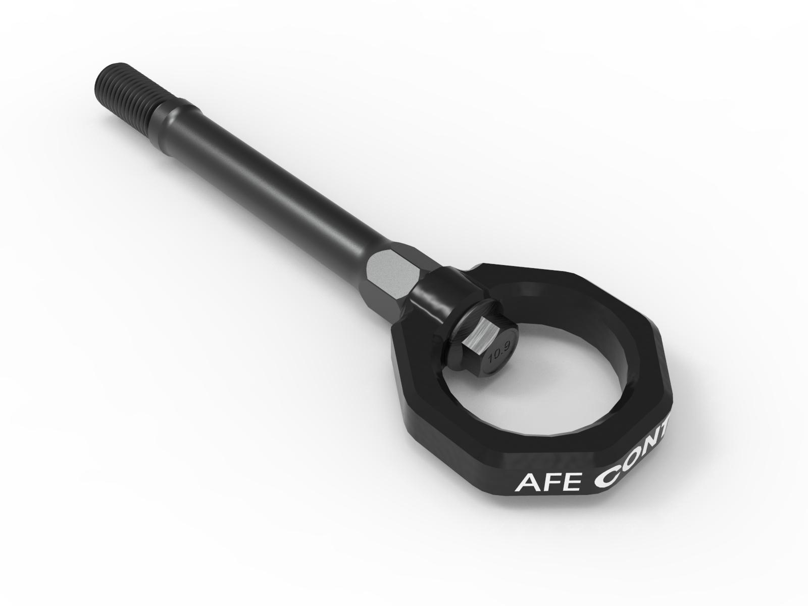 AFE Front Tow Hook Black (2020-2023 Corvette 6.2) - 450-401014-B